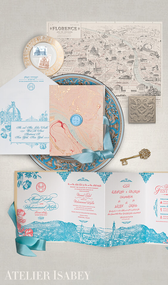 Firenze destination wedding invitation