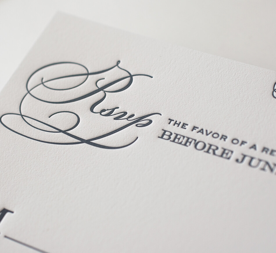 Reply card script typography