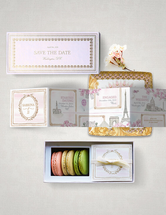 La Durée inspired save the date