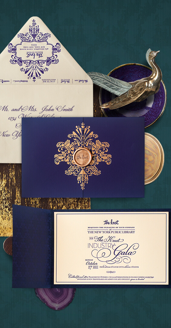 Invitation for The Knot Gala in New York | By Atelier Isabey