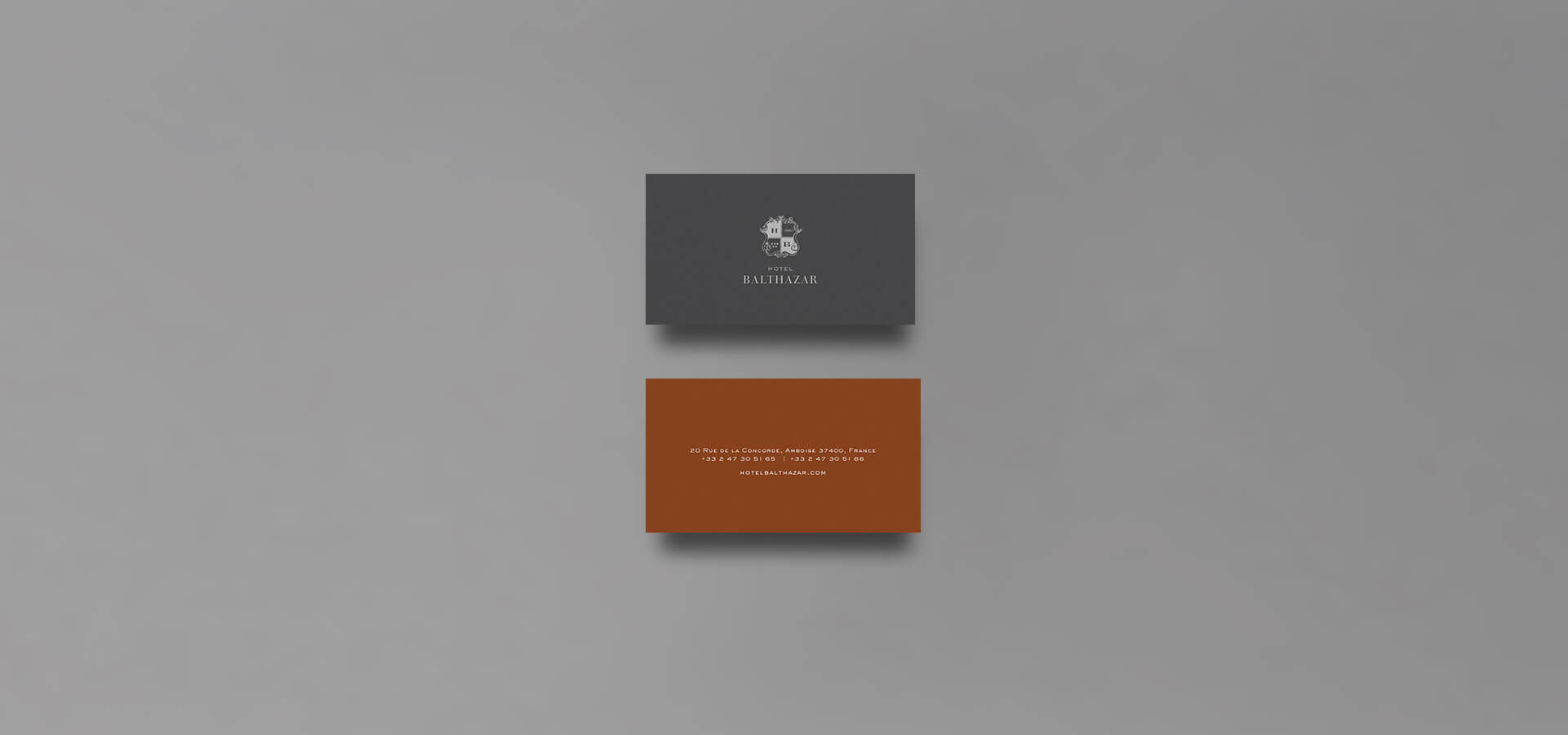 Luxury hotel business cards