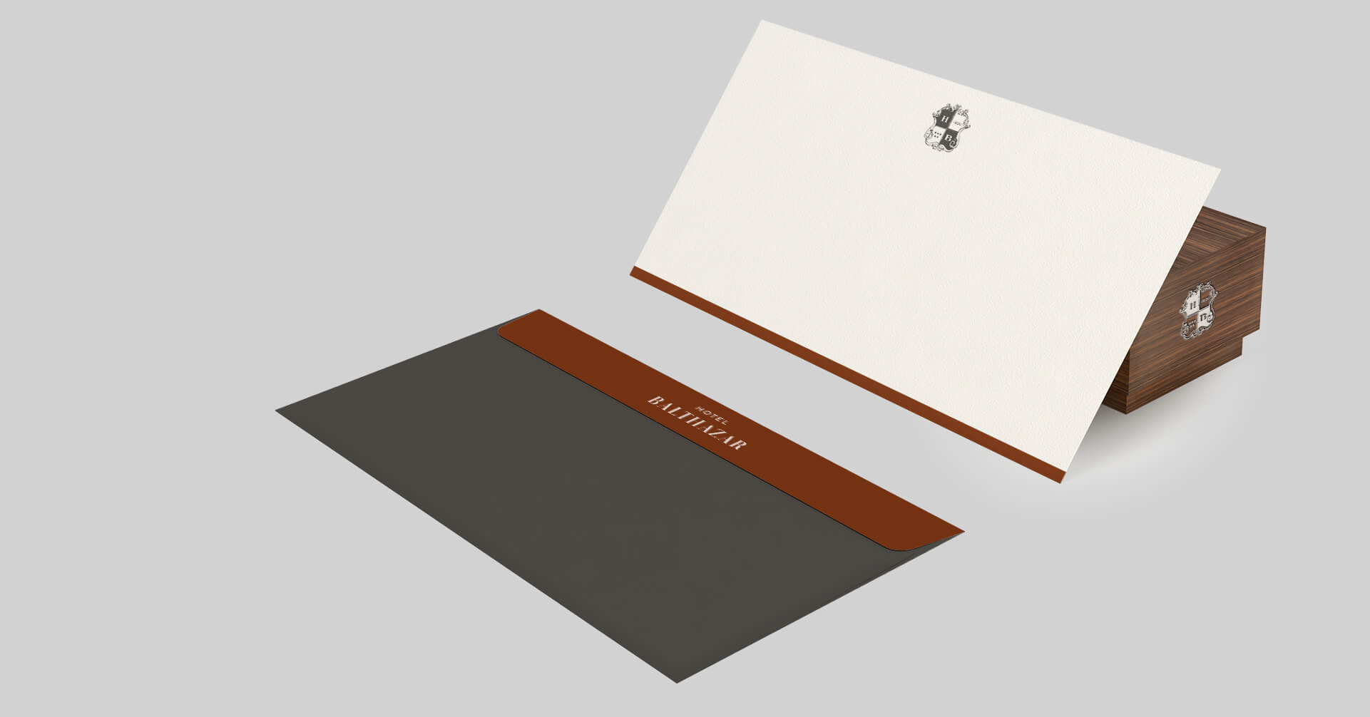 Hotel Balthazar branded envelopes