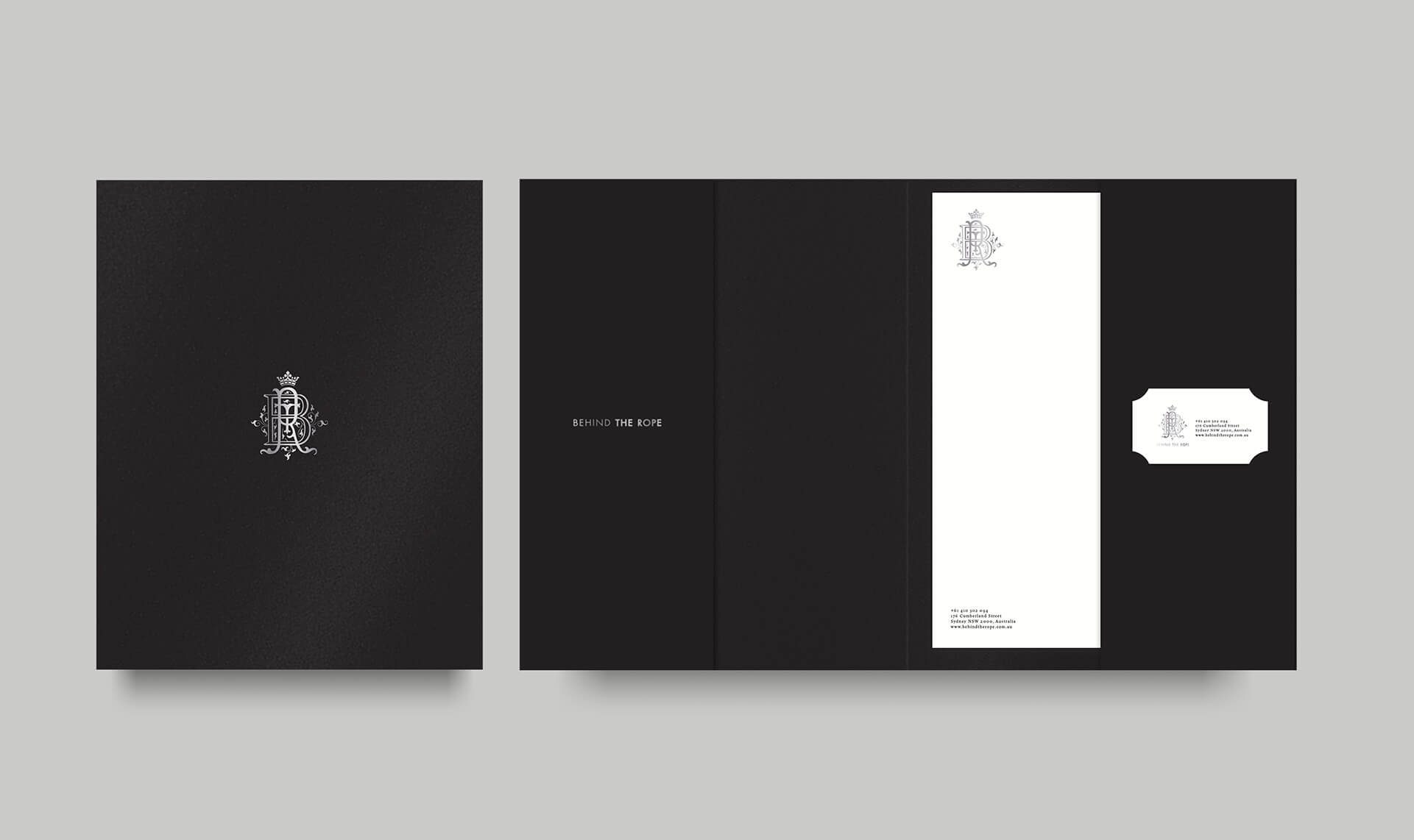 Concierge service branded folders