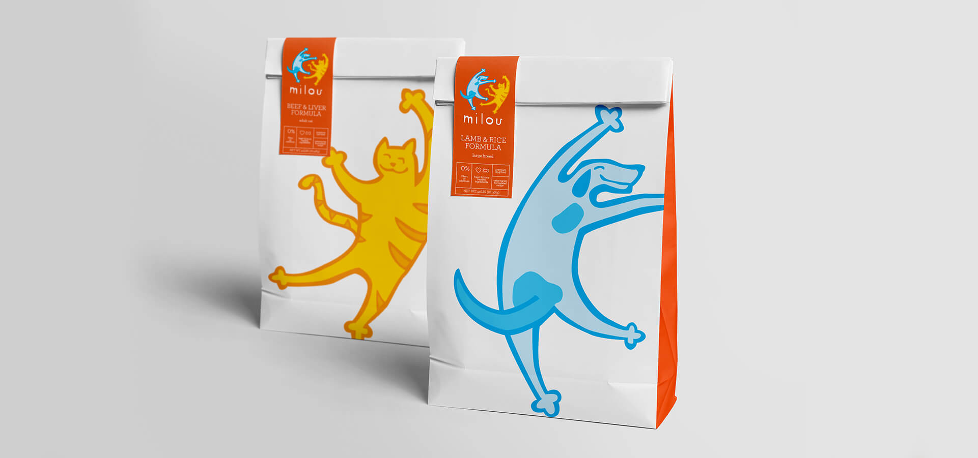 Milou Pet Food Packaging