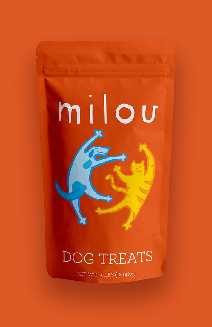 Milou Pet Treats Packaging