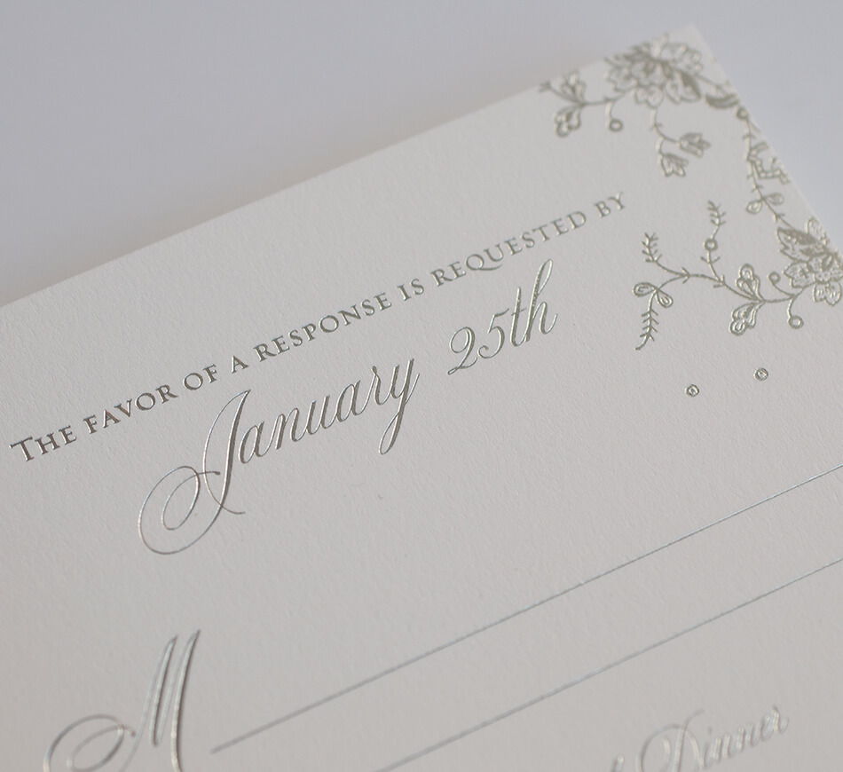 Lace reply card detail
