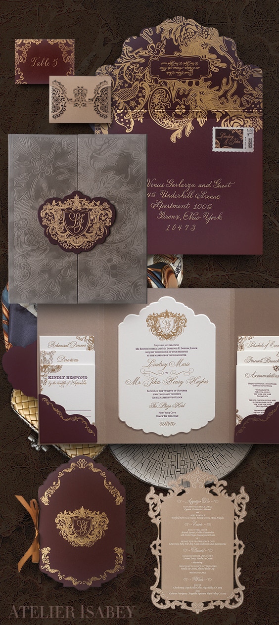 Plaza Hotel wedding invitation
