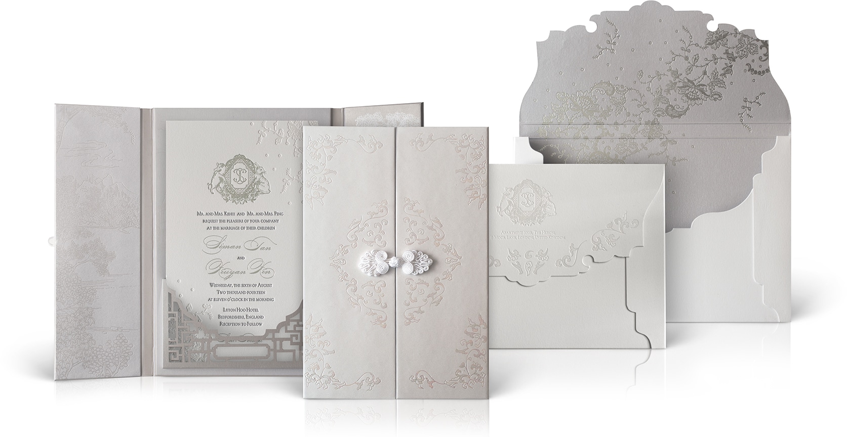 Luton Hoo Hotel wedding invitation