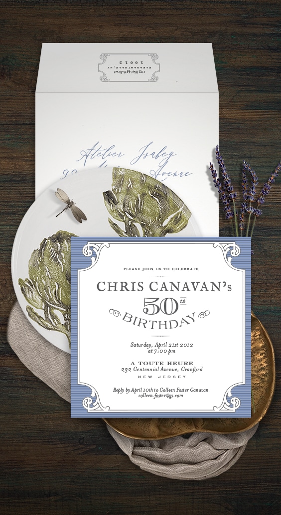 Farm to table rustic birthday party invitation | By Atelier Isabey