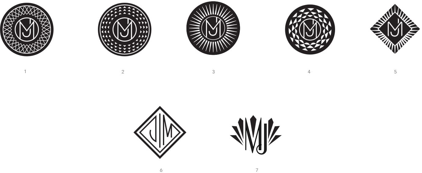 1920s inspired monograms