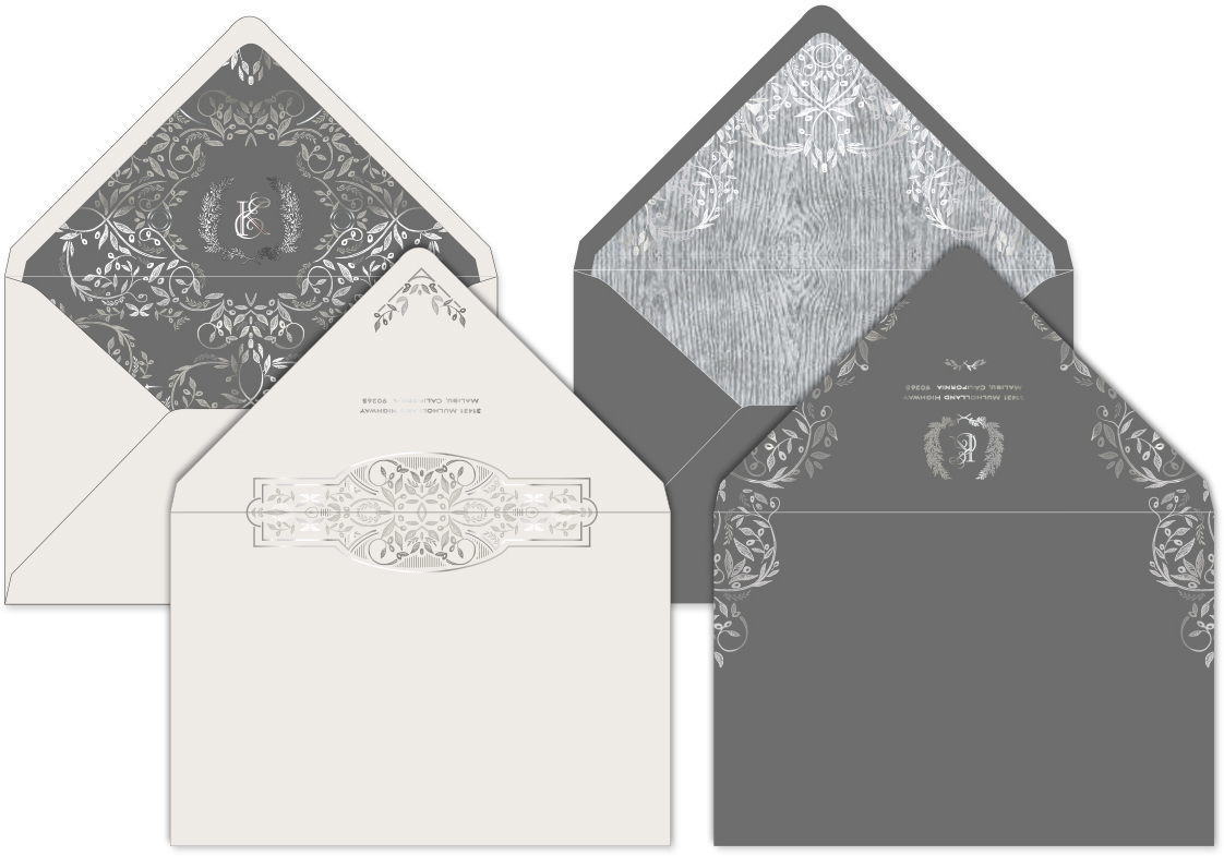 Elegant envelopes and liners