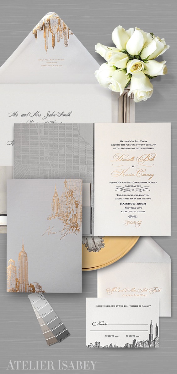 Rainbow Room Wedding Invitation