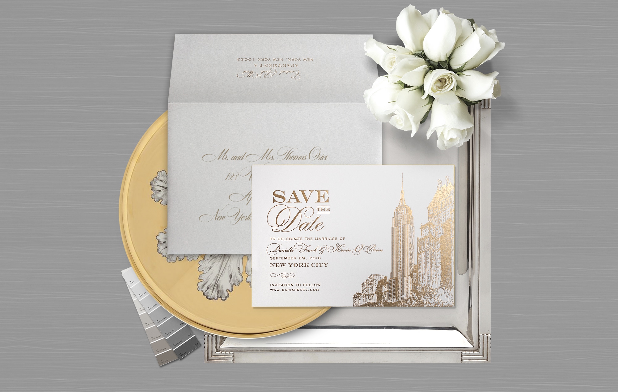Empire State Building inspired Save the Date