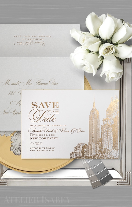 New York City inspired Save the Date