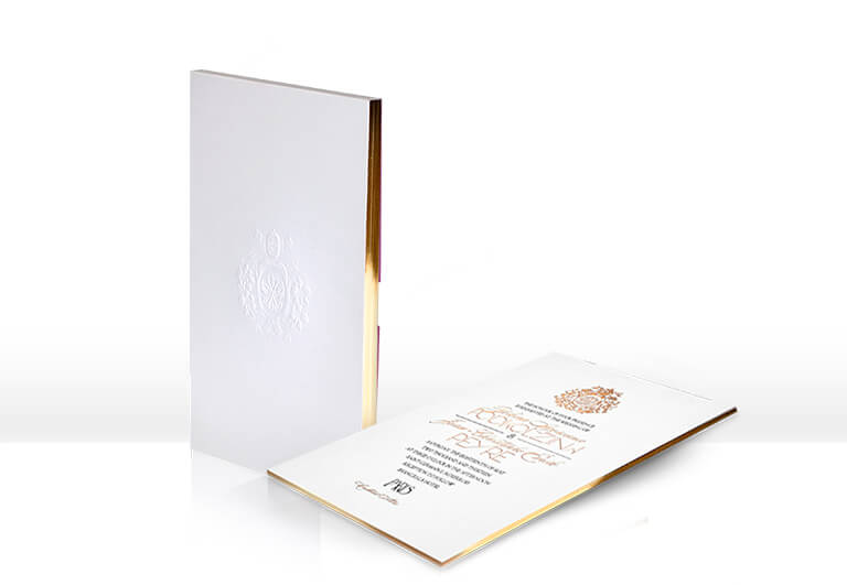 Paris Shangri-La contemporary wedding invitation