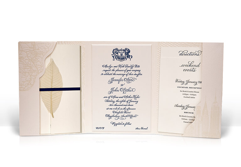 South Africa destination wedding invitation