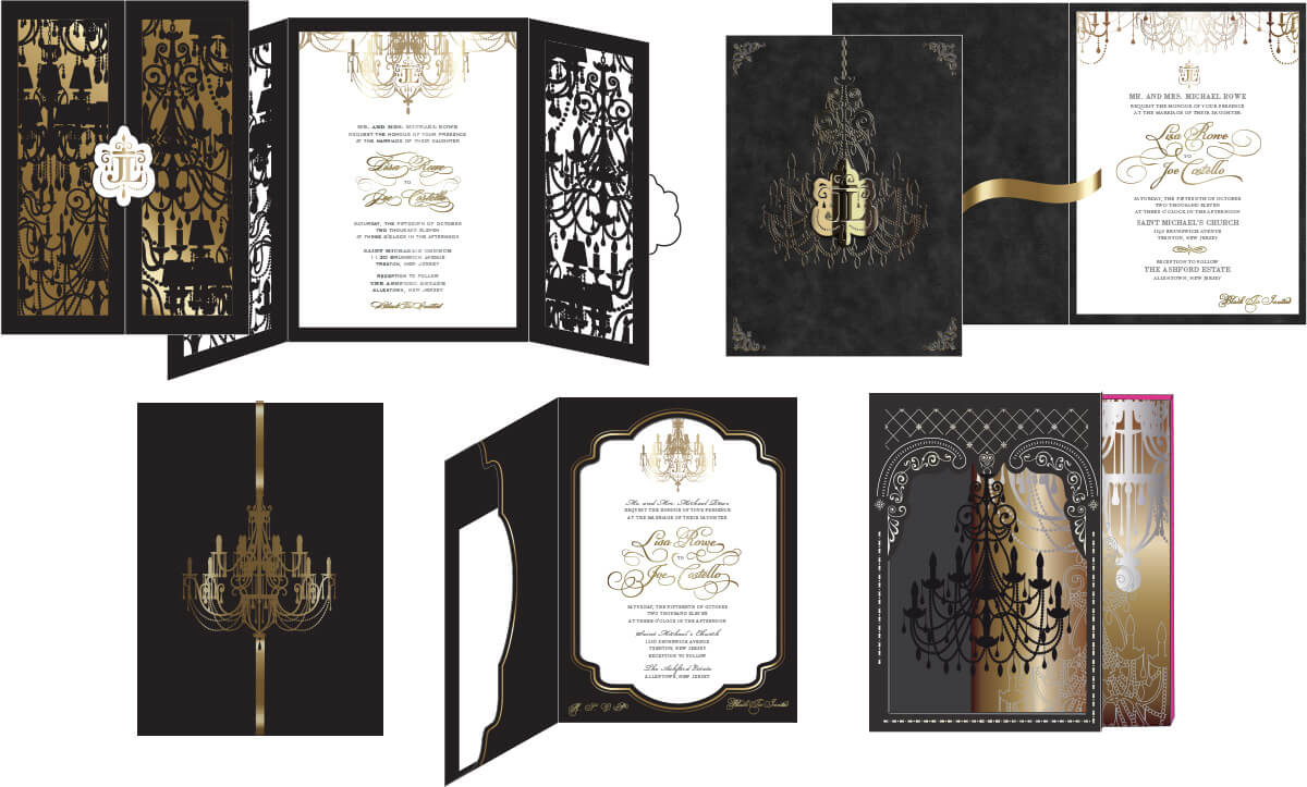 Alternate glamorous invitation designs