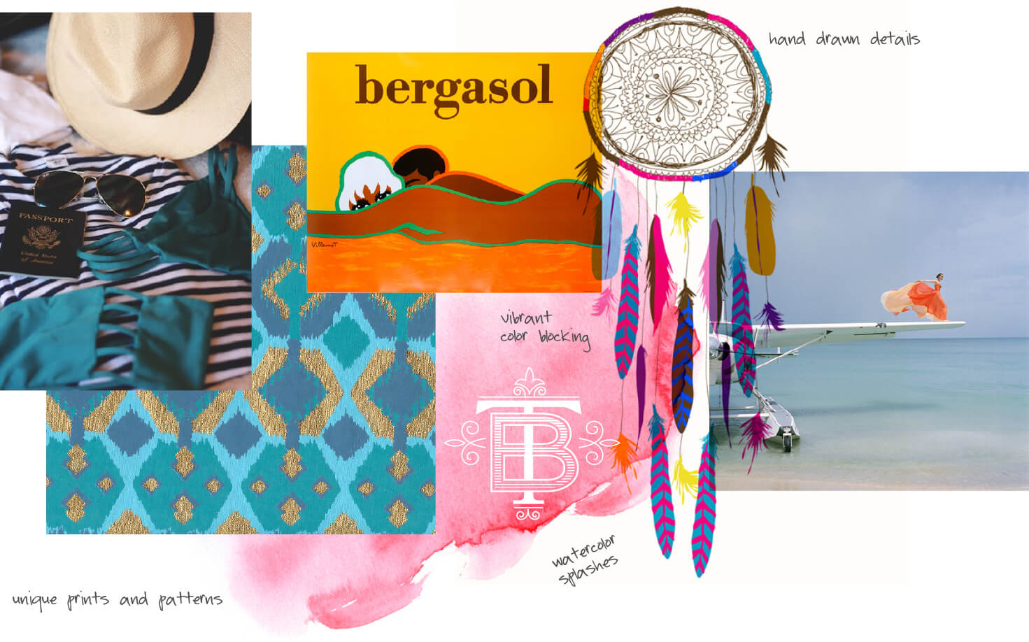 Beach tropical chic inspiration