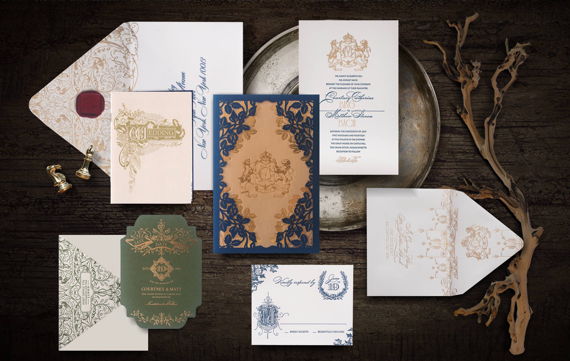 Midsummer night's dream wedding invitation