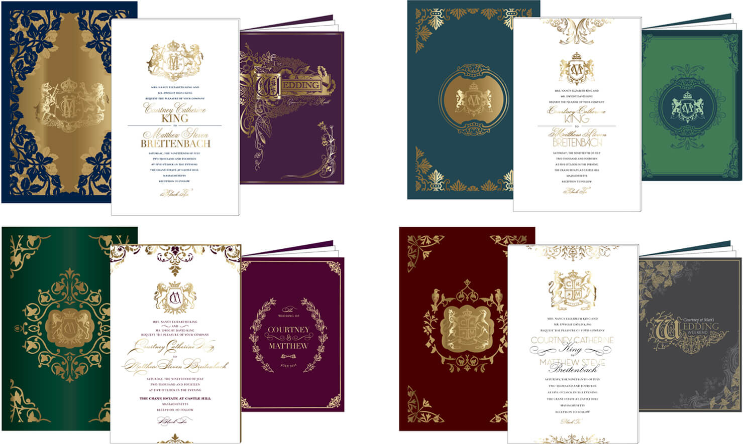 Alternate old world invitation designs