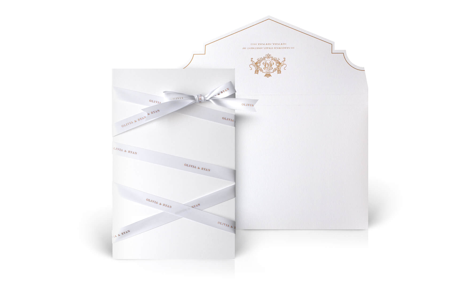 Haute couture and Dior inspired wedding invitation