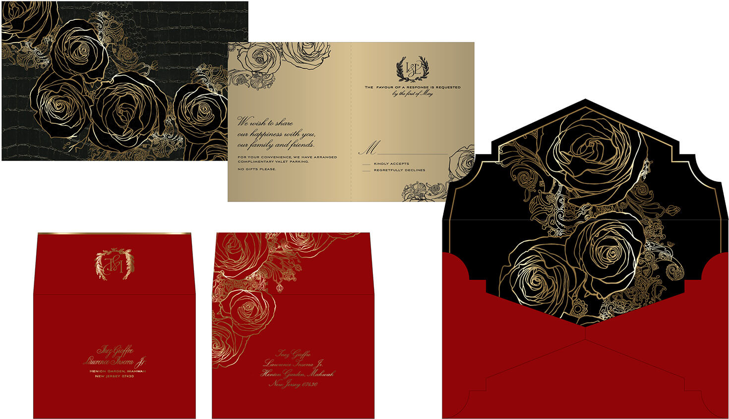 Custom envelope and reply card design process