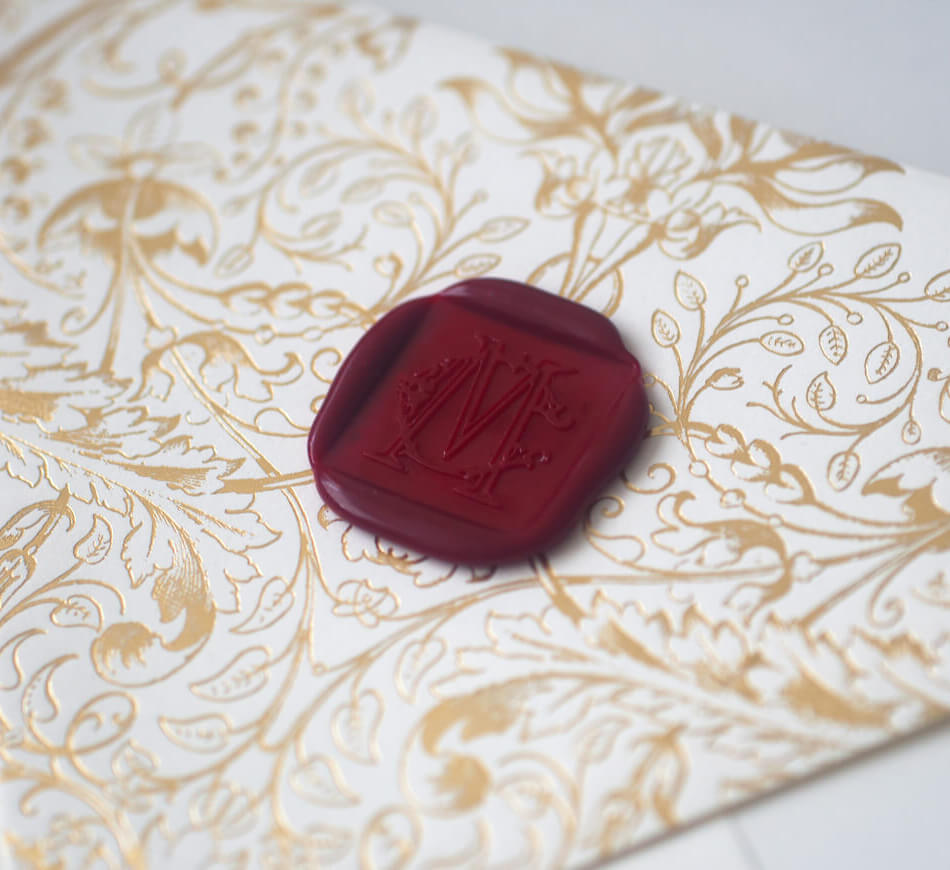 Red wax seal