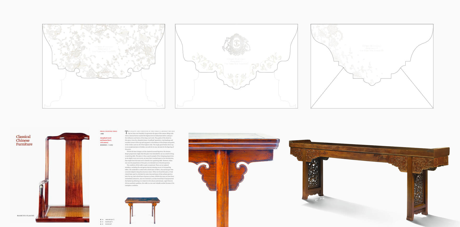 Designs inspired by Chinese furniture and historical art