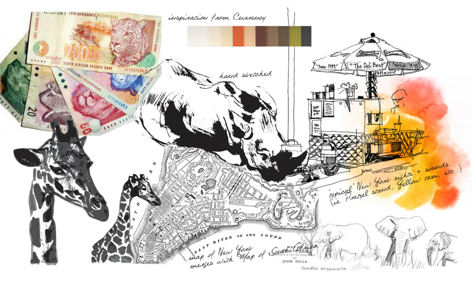 South African and New York inspiration