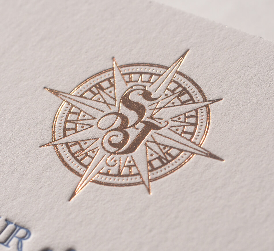 Compass inspired monogram