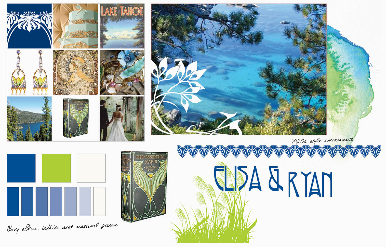 Blue and green modern inspiration