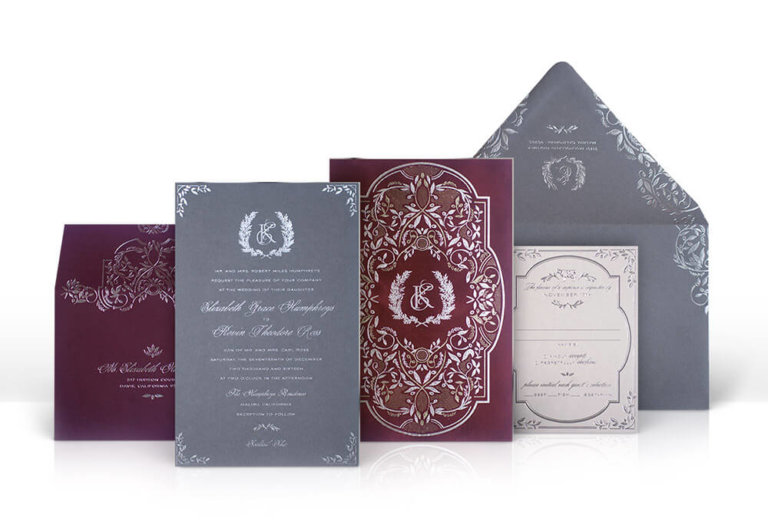 Rustic farm to table wedding invitation