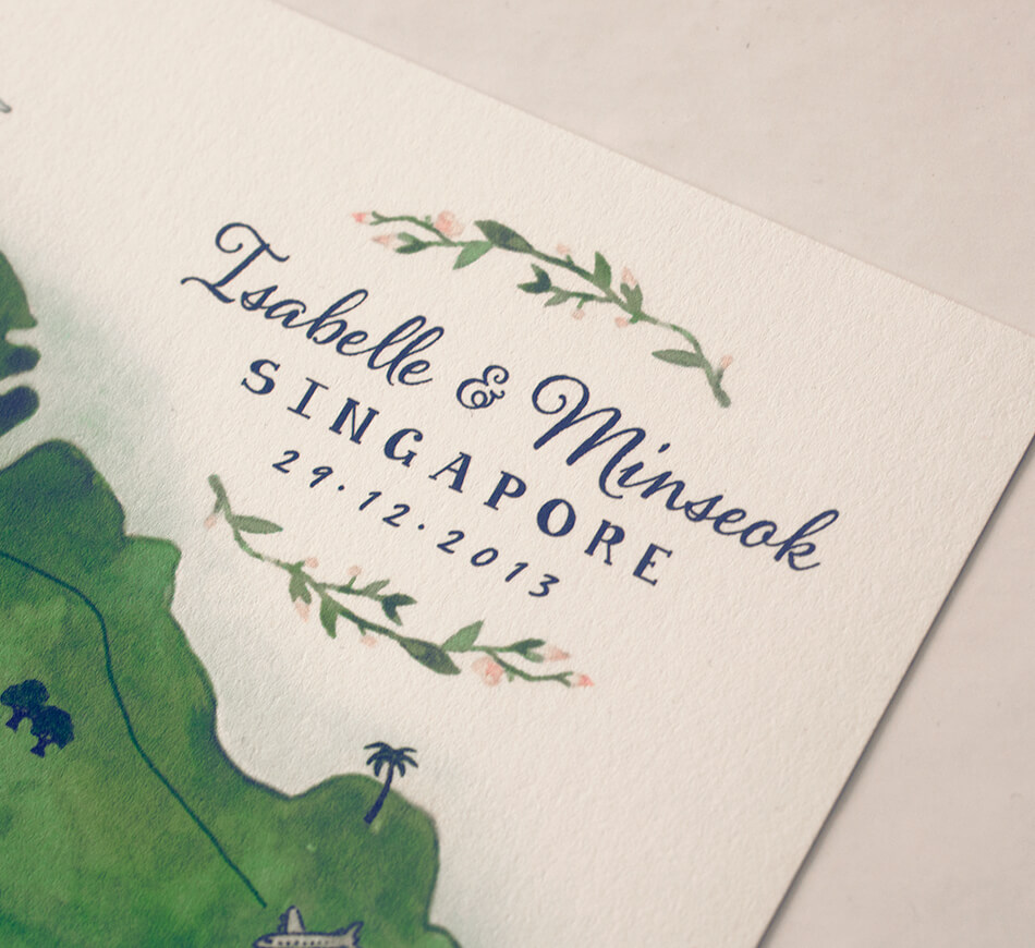 Typography and painted floral border