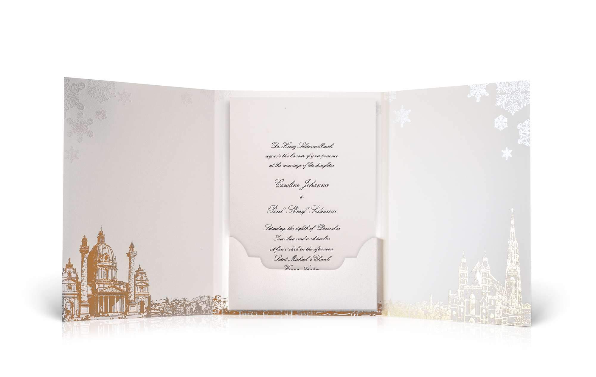 Formal Vienna Wedding Invitation