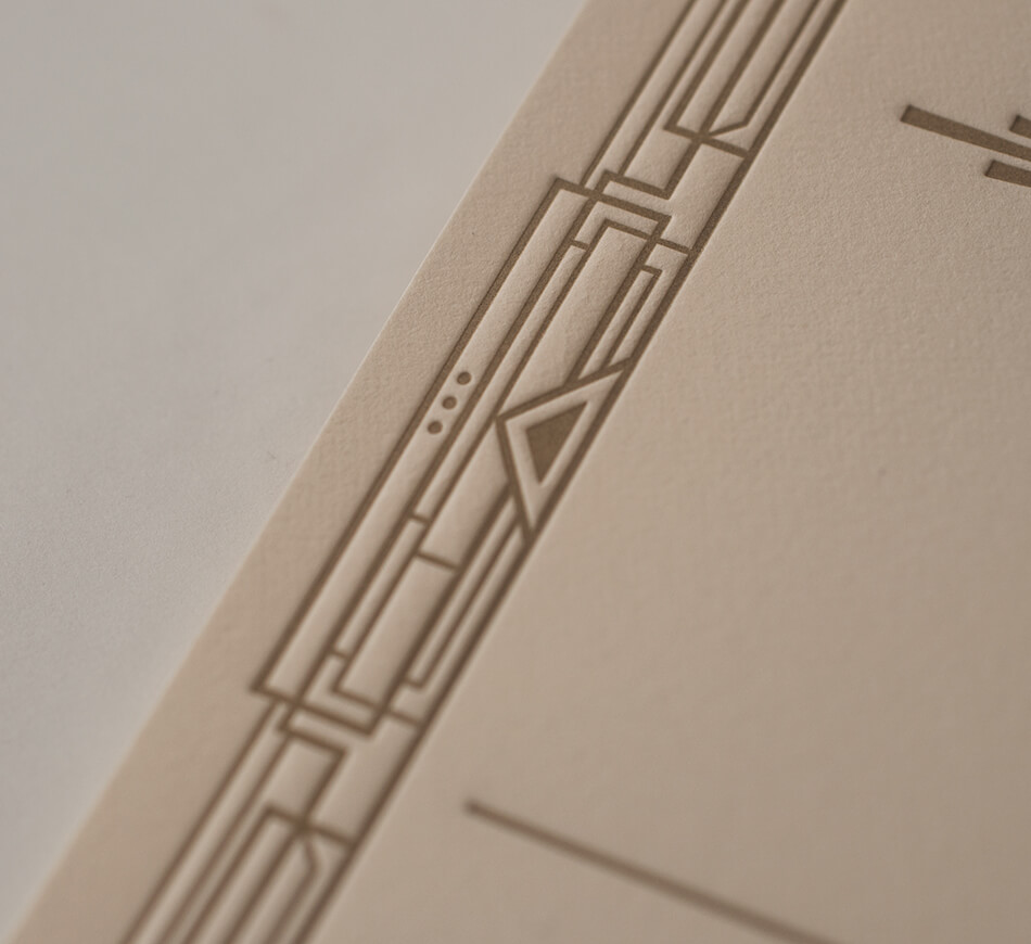 Letterpress deco lines