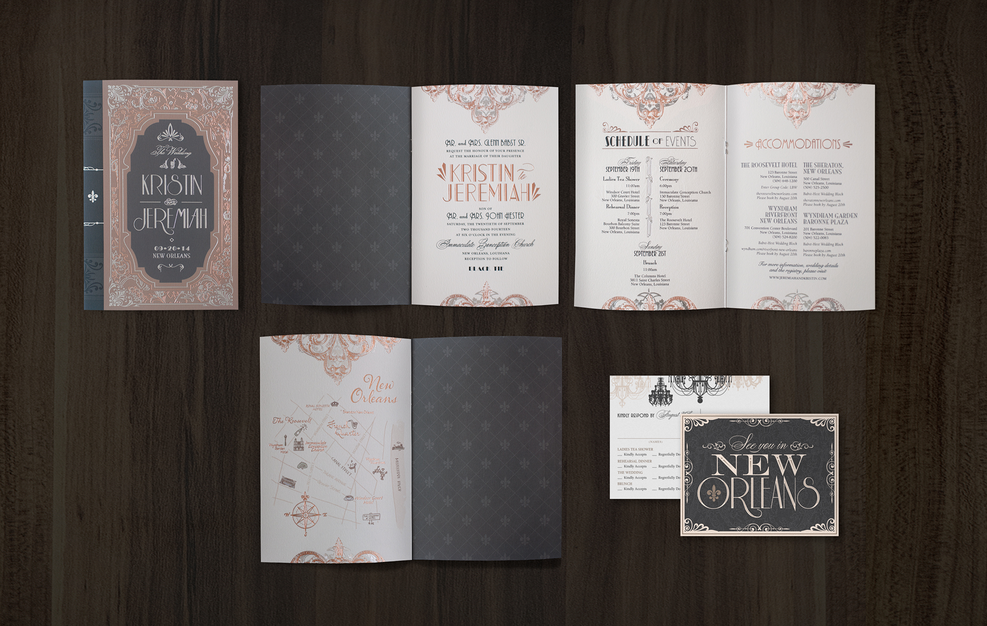 Fairytale inspired wedding booklet