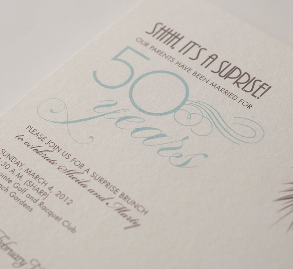 50th Anniversary Invitation