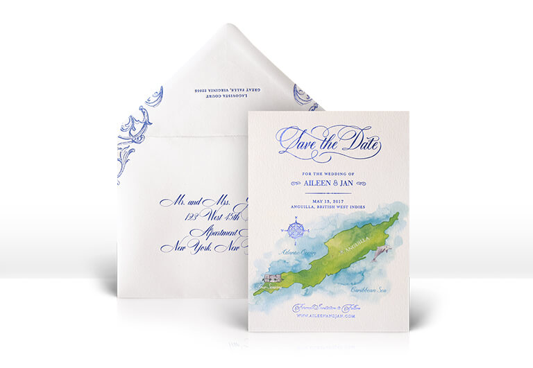 Anguilla destination save the date