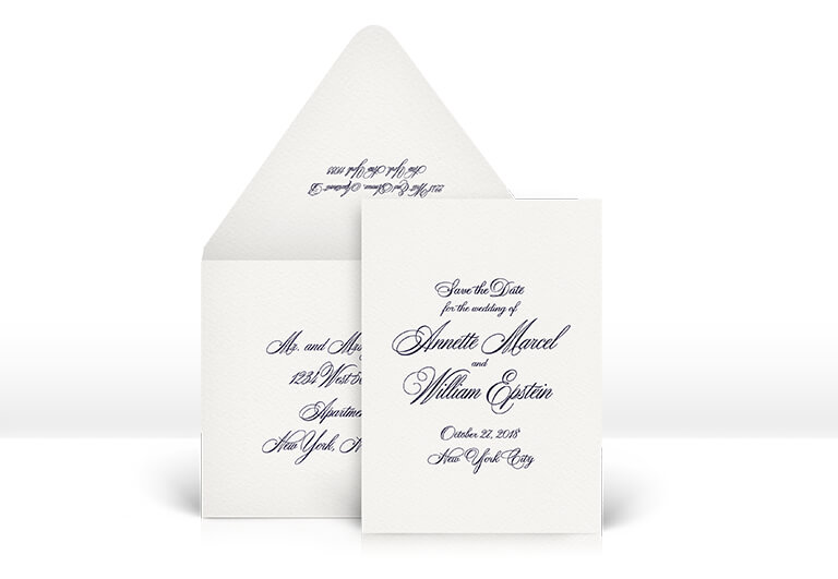 Classic save the date