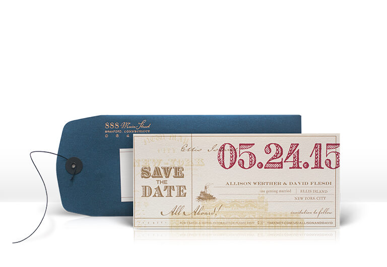 Ellis Island save the date