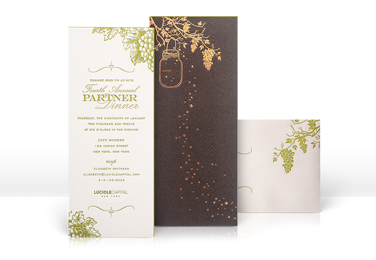 Investor dinner party invitation