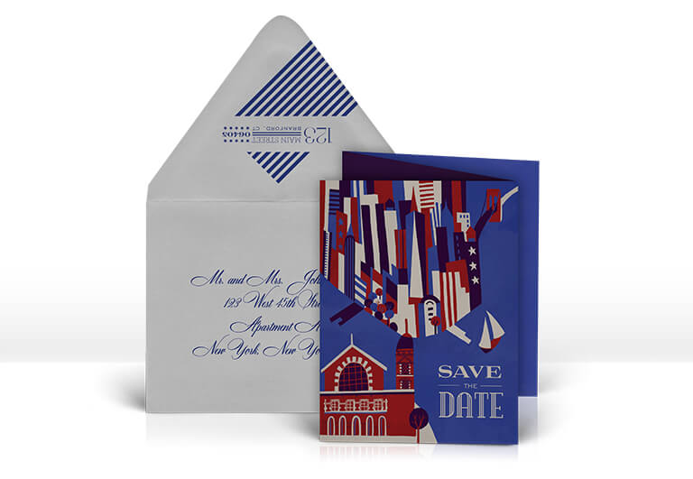 American pop art save the date