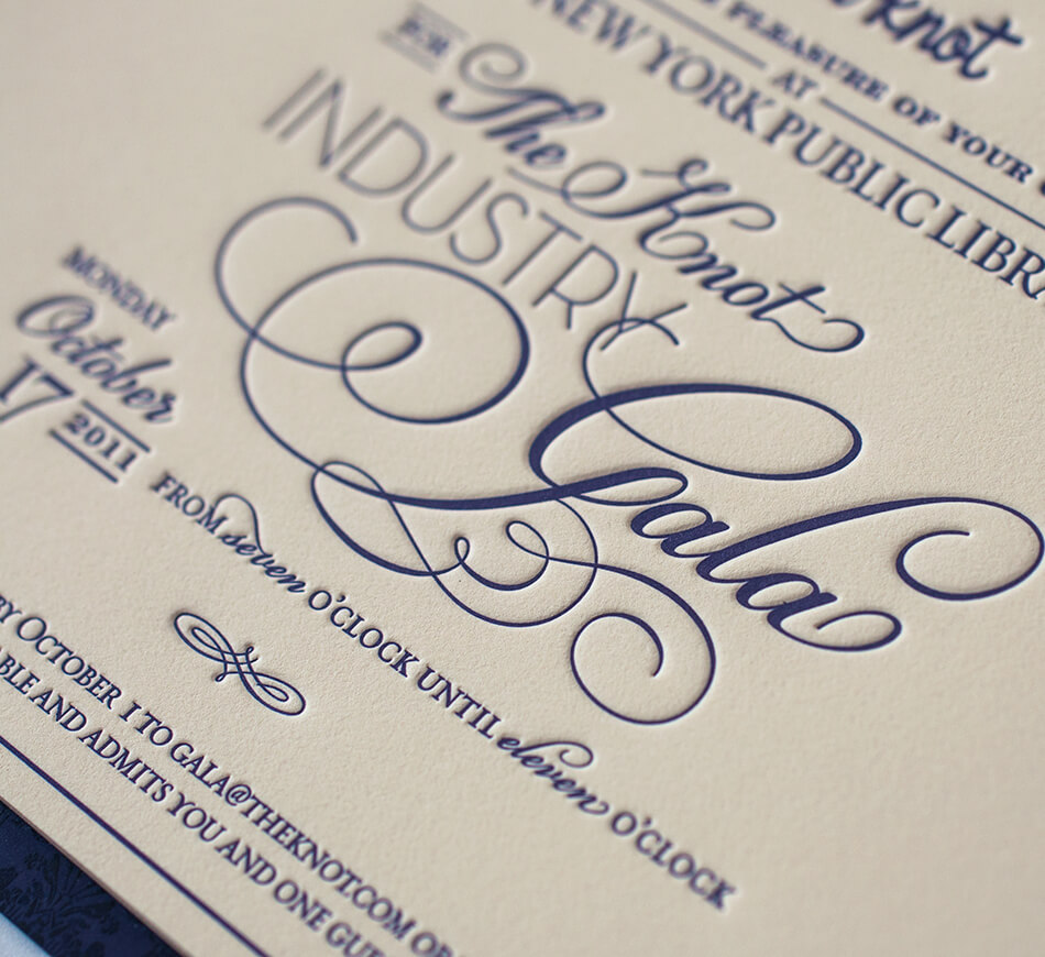 Letterpress typography