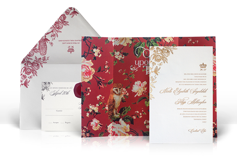 Taormina Sicily wedding invitation