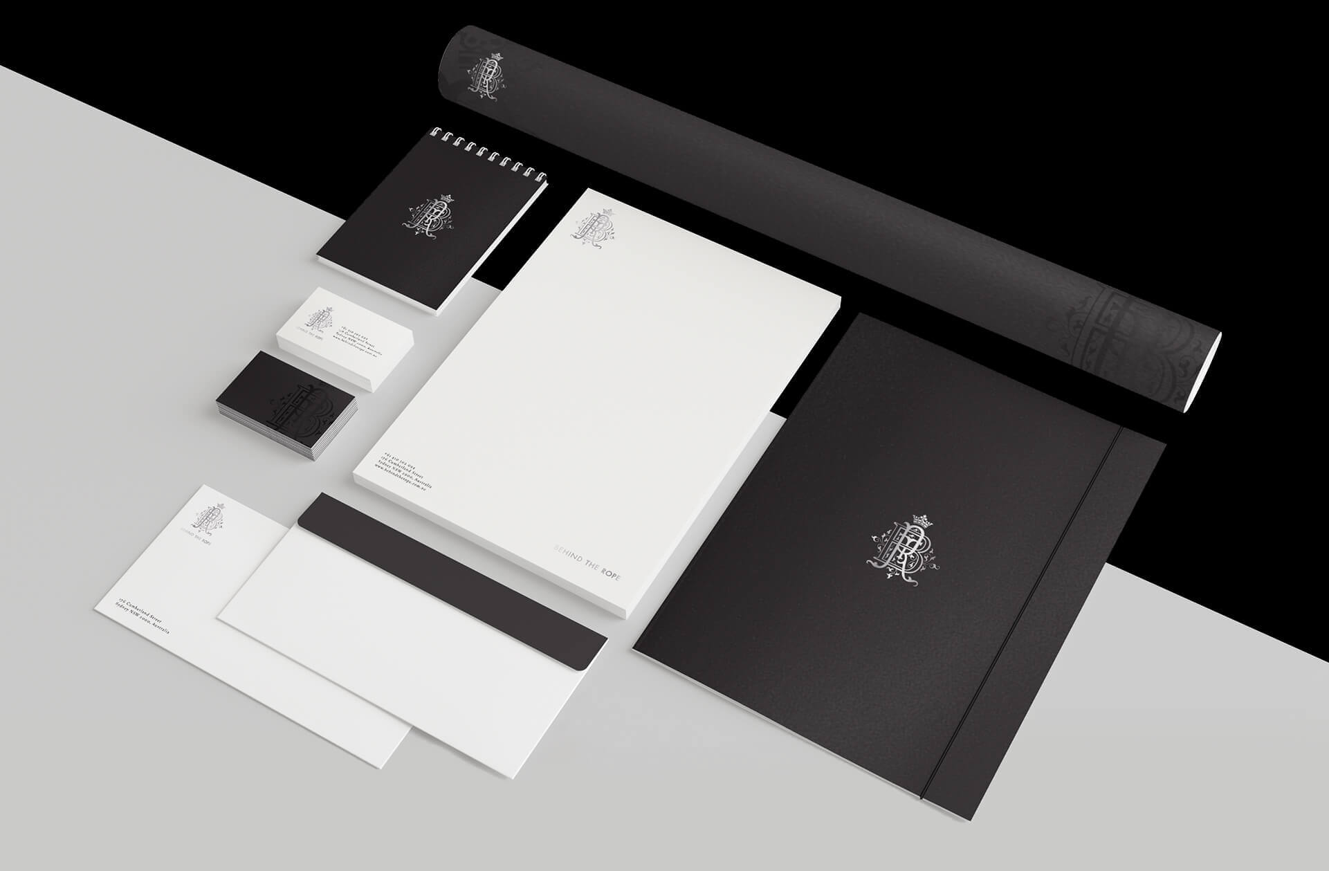 Branded stationery for a lifestyle company