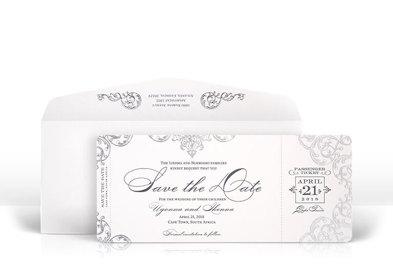 Ornate Boarding Pass Design