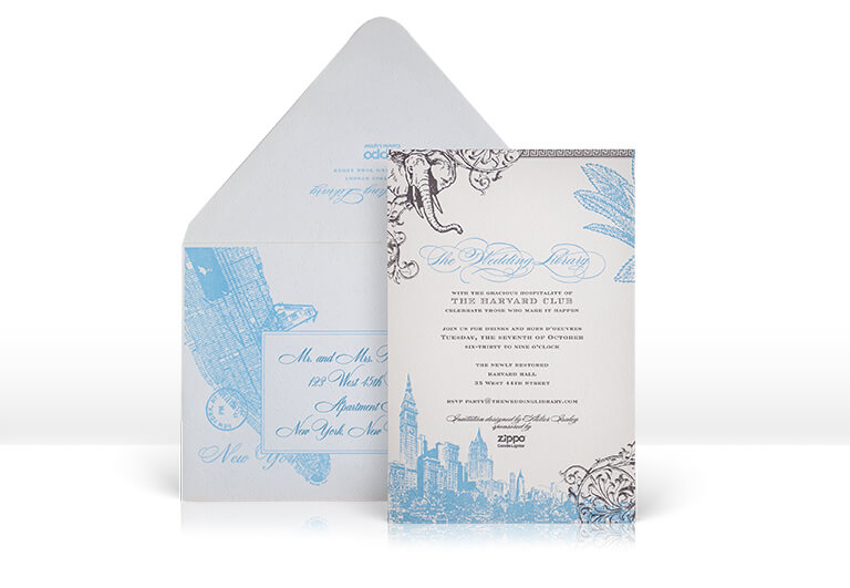 The Wedding Library invitation
