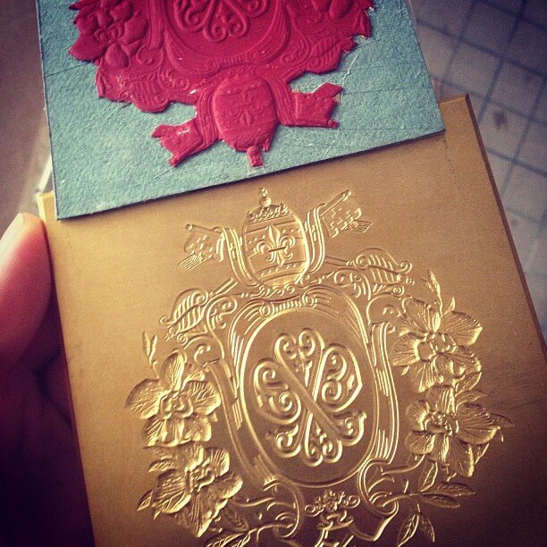 Brass embossing plate