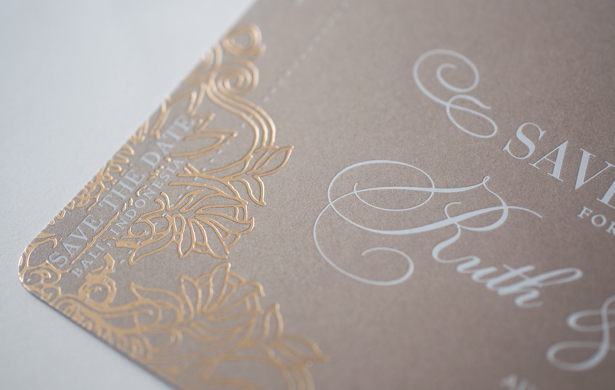 Gold foil Bali inspired border