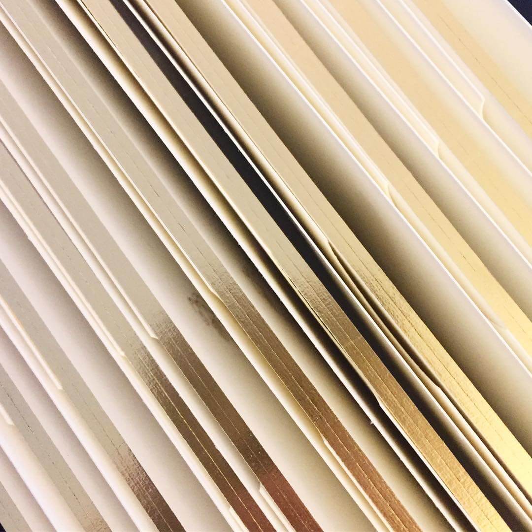 Gold foil edges